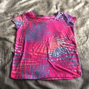 Pink, purple and coral colored t